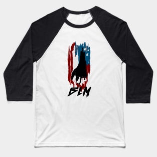 Holding Hands in Front of a Torn American Flag Oil Painting Baseball T-Shirt